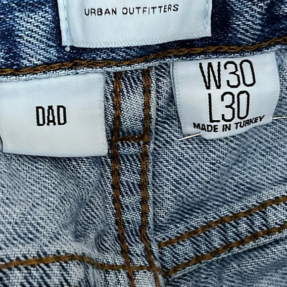 BDG Cotton Button Fly Dad Jeans - Size 30/30 - Picture 6 of 10